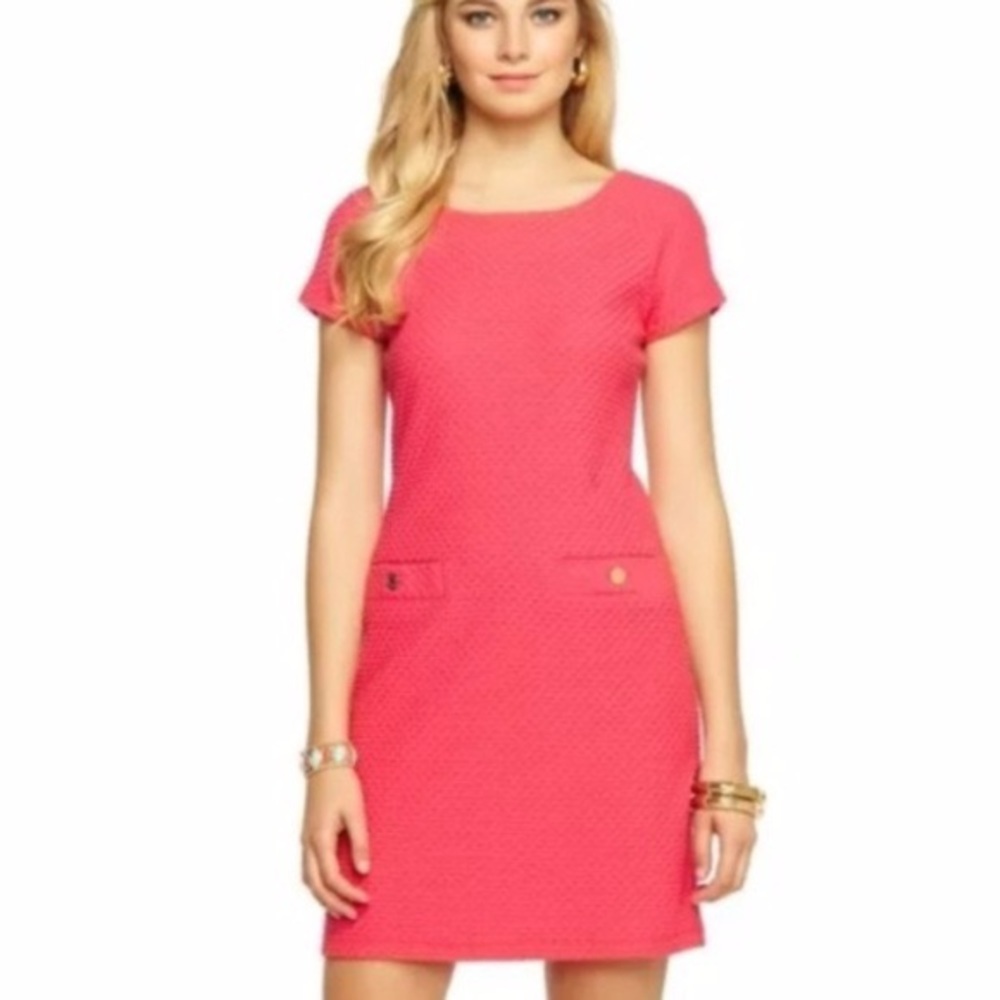 Lilly Pulitzer hot pink body con dress